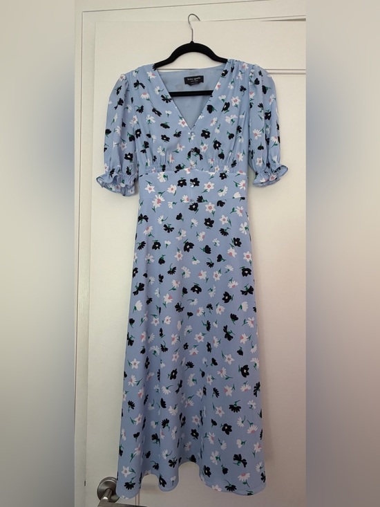 Dresses & Skirts - NEVER WORN! Kate Spade Light Blue Floral Midi Dress (Size 4)